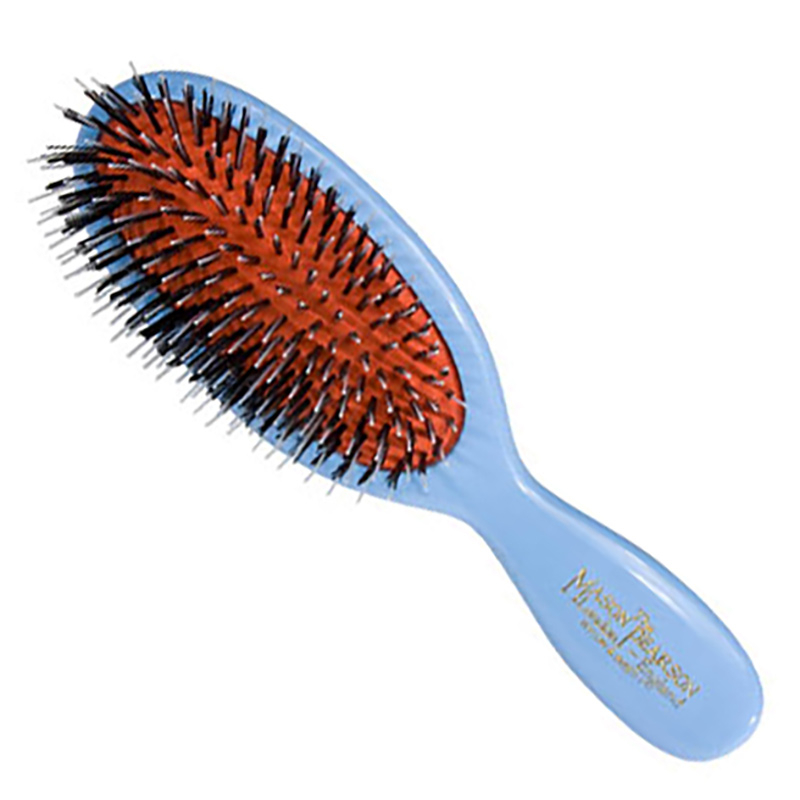 Handy Boar Bristle & Nylon Hairbrush - Blue