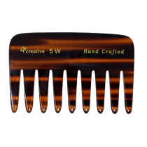 Creative Pro Hair Tools Wide Tooth Tortoise 4 inch Pocket Comb # 5W