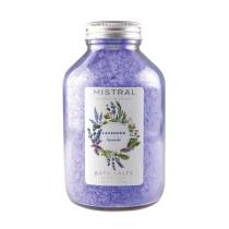 Mistral Bath Salts Glass Bottle - Lavender