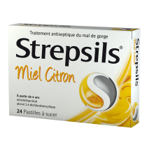 Strepsils Miel Citron (Honey Lemon) Lozenges