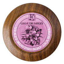 Geo. F. Trumper Shaving Soap with Wood Bowl - Violet