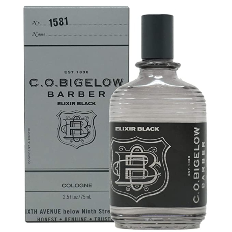 C.O. Bigelow Cologne for Men - Elixir Black - No. 1581, 2.4 fl oz