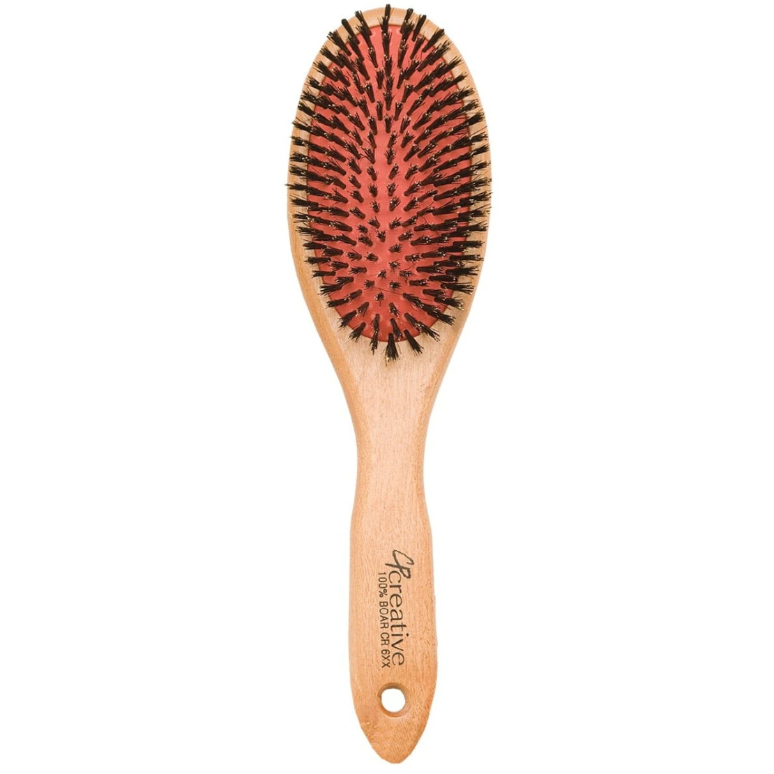 Adorn by Mae Natural Bristle Paddle Brush, White - Hair Care & Brushes