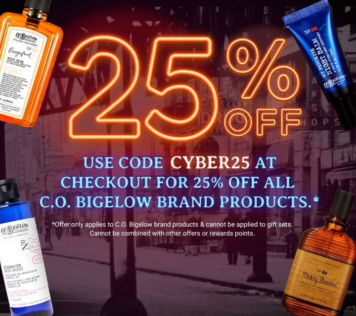 Black Friday 25% Off Bigelow Products - Code CYBER25