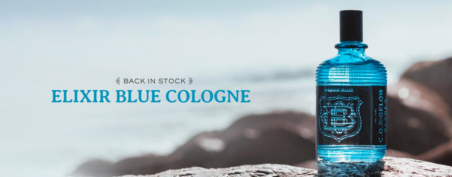 Back In Stock: Elixir Blue Cologne